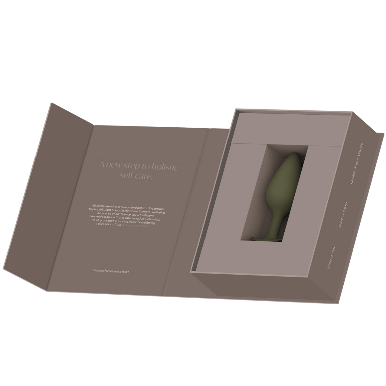 Noce - Naago. Minimalist branded box for Noce anal vibrator, designed for discreet storage and premium presentation