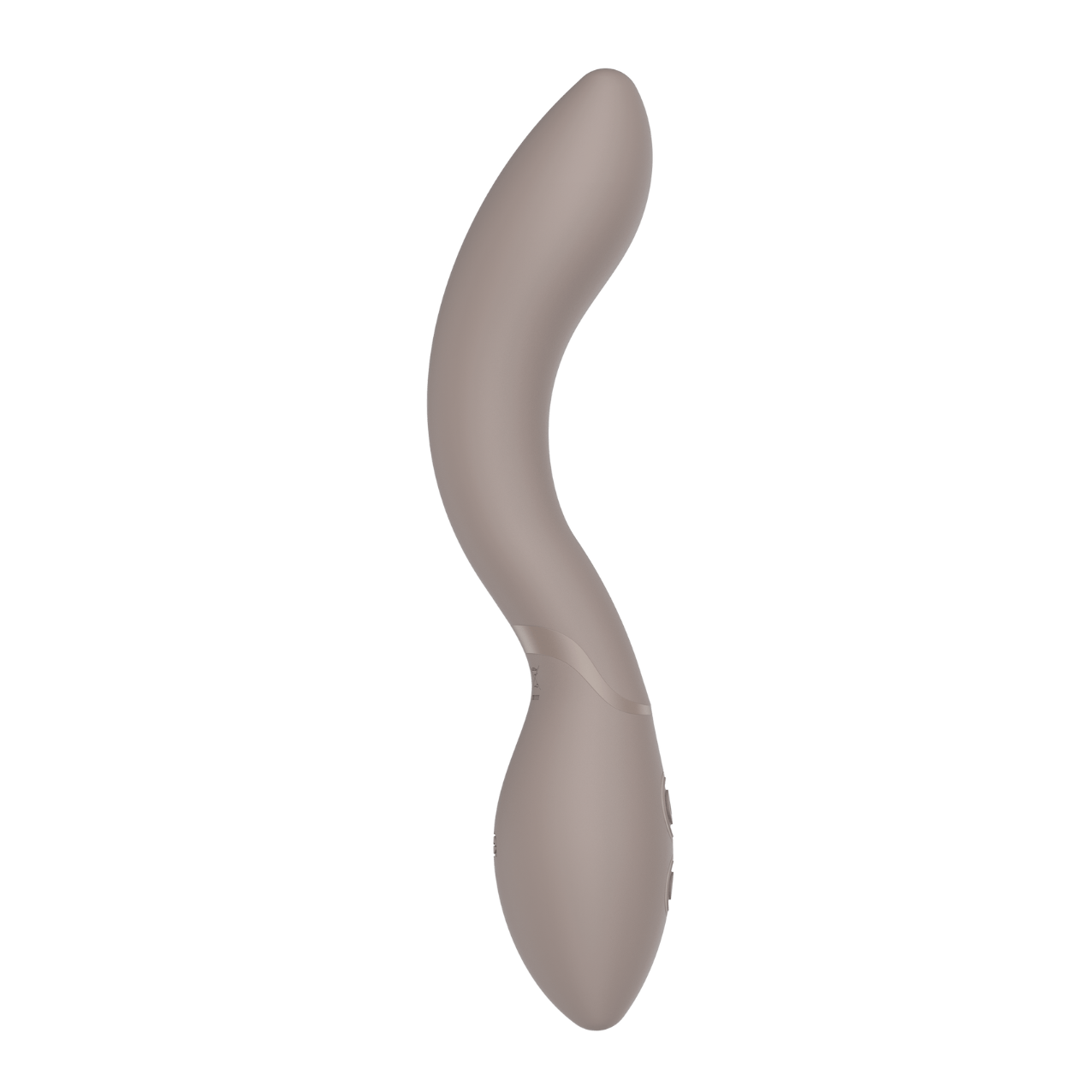Nubia - Naago. Elegant curved vibrator designed for G-spot stimulation, displayed on neutral backdrop