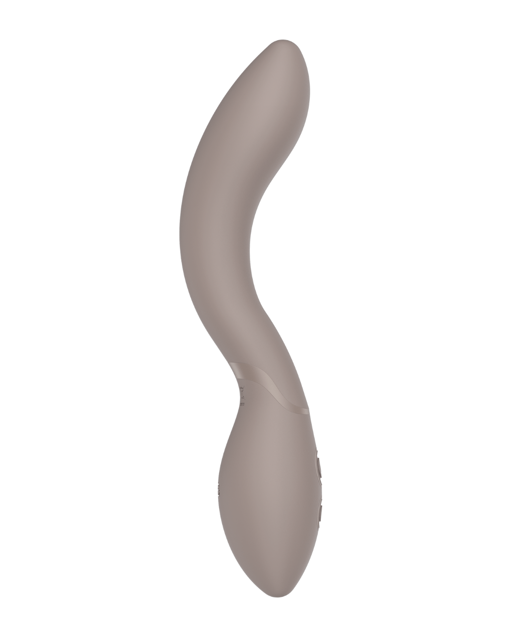 Nubia - Naago. Elegant curved vibrator designed for G-spot stimulation, displayed on neutral backdrop