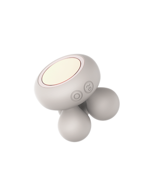 Neve - Naago. Curved dual-headed vibrator designed for external stimulation displayed on clean, neutral background