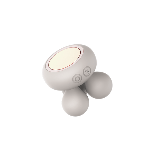 Neve - Naago. Curved dual-headed vibrator designed for external stimulation displayed on clean, neutral background